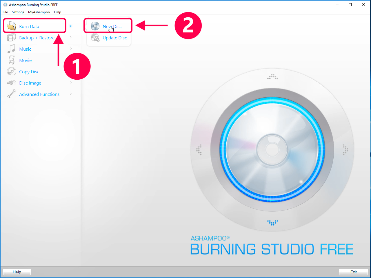 Ashampoo Burning Studio Free - Free CD & DVD Burning Software - Ashampoo®