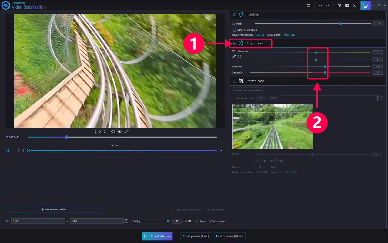 ashampoo video stabilization