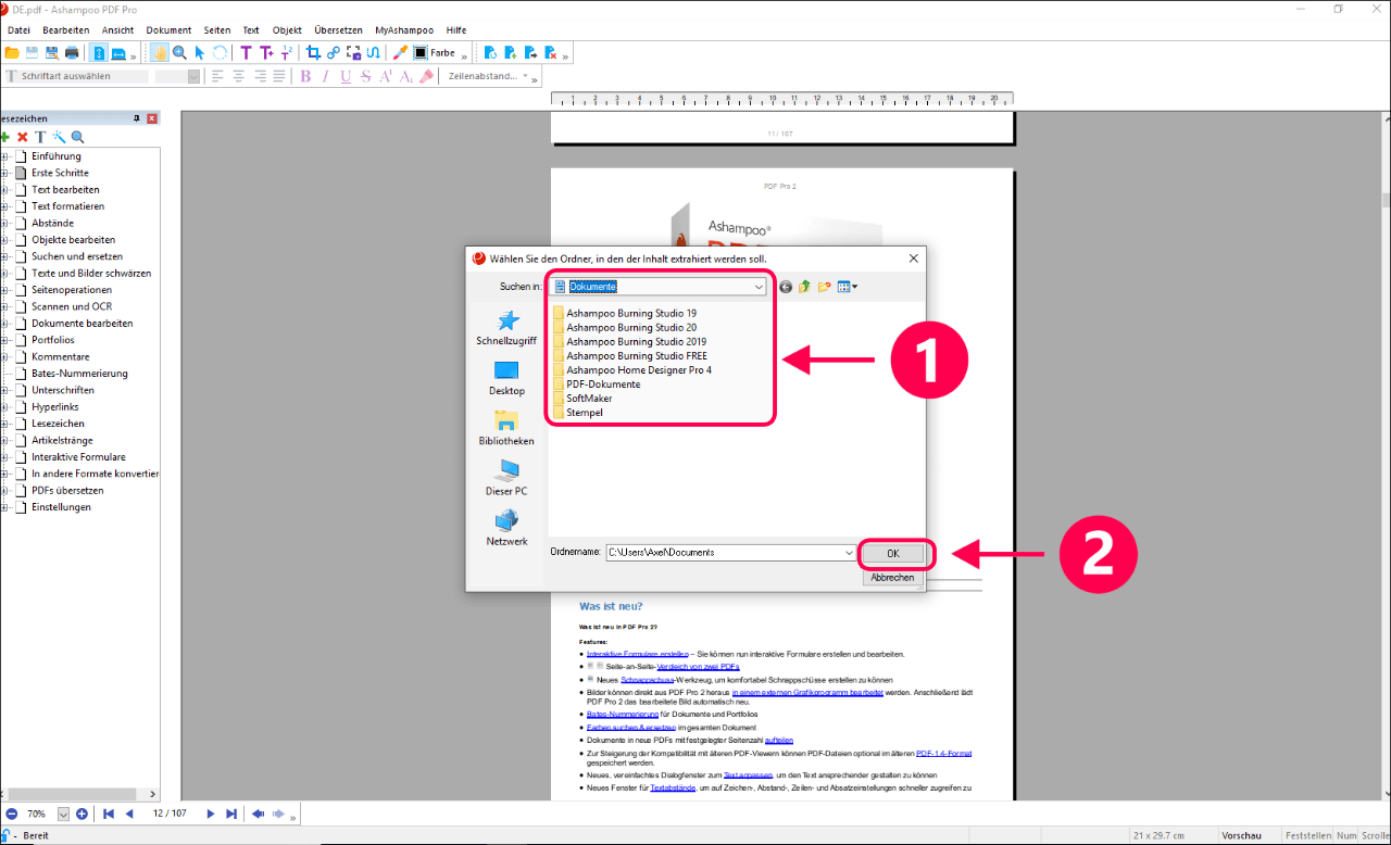 Pdf Pro Wie Lassen Sich Pdf Dokumente In Word Dokumente Umwandeln Ashampoo Gmbh Co Kg